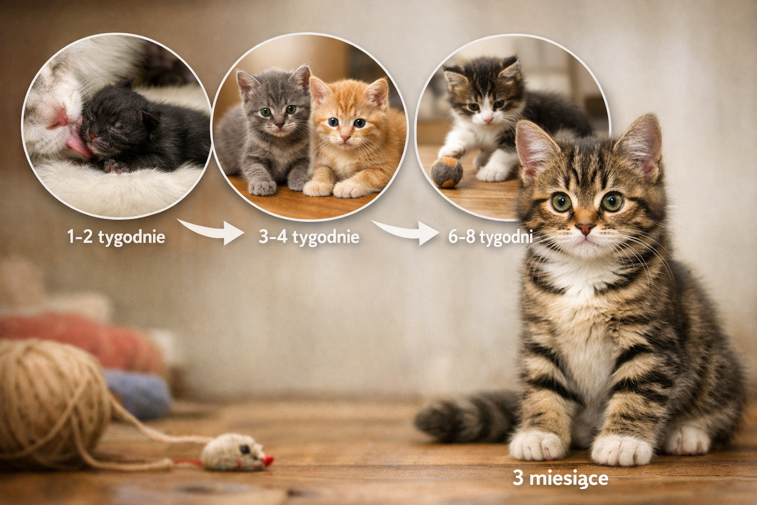Etapy rozwoju kociąt: jak pierwsze miesiące życia wpływają na zdrowie, zachowanie i przyszłość kota