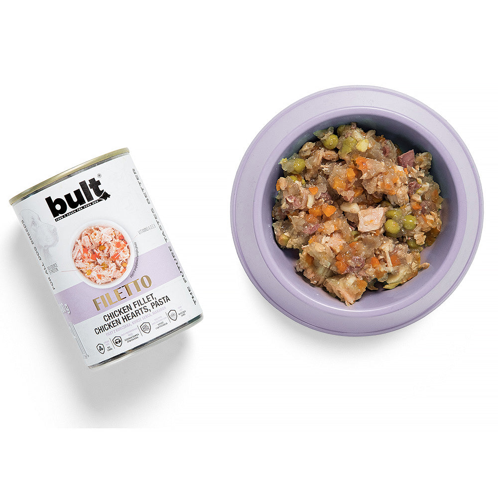 BULT Fleischfilets Nassfutter für Hunde, Huhn, Geschmacks-Mix, Dose, 12 x 400g