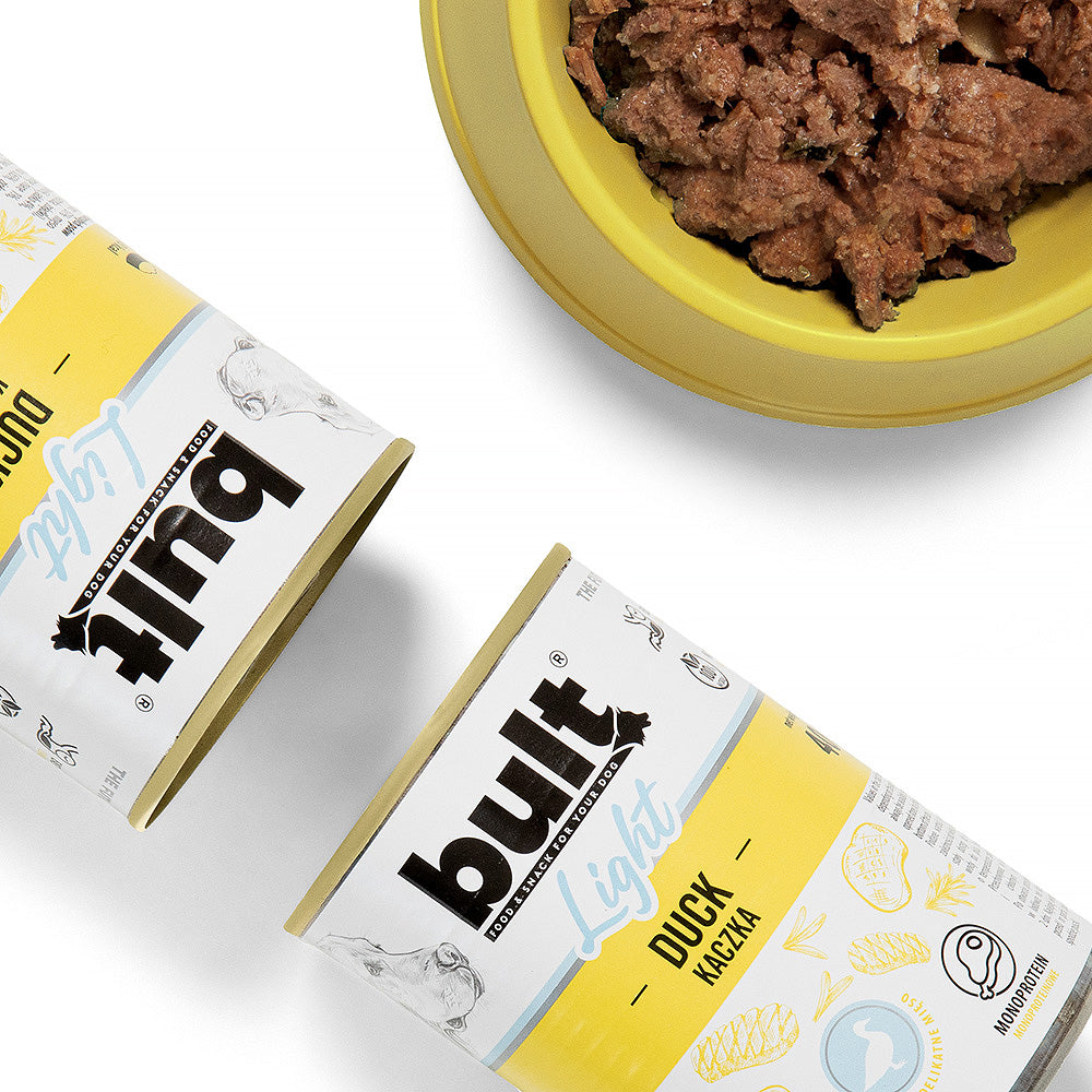 BULT LIGHT wet dog food duck, 400 g can, monoprotein