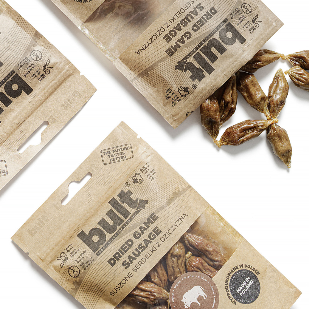 BULT dog treat wild game sausages 12 pcs