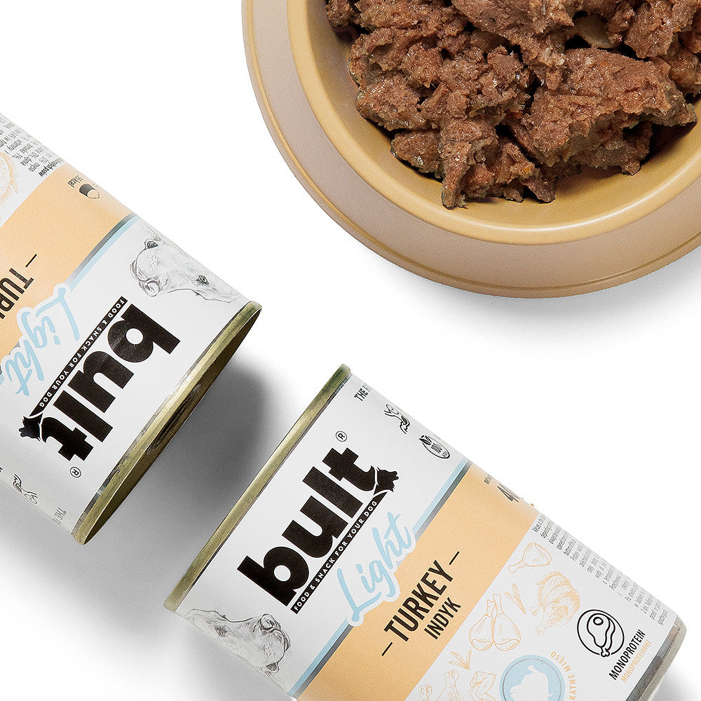 BULT LIGHT mokra karma dla psa indyk, puszka 400 g, monoprotein
