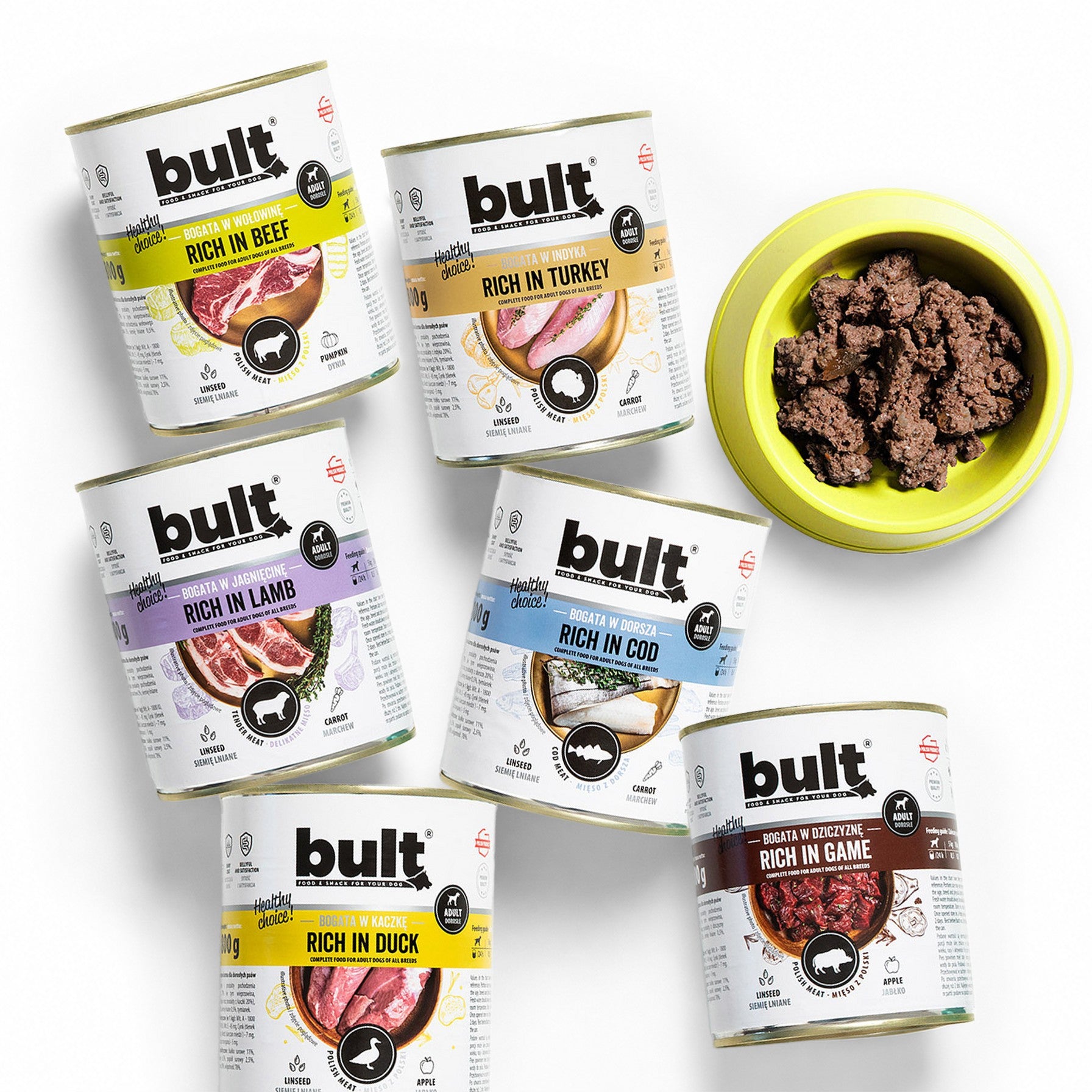 BULT mokra karma dla psa Mix Smaków puszka 6x800g