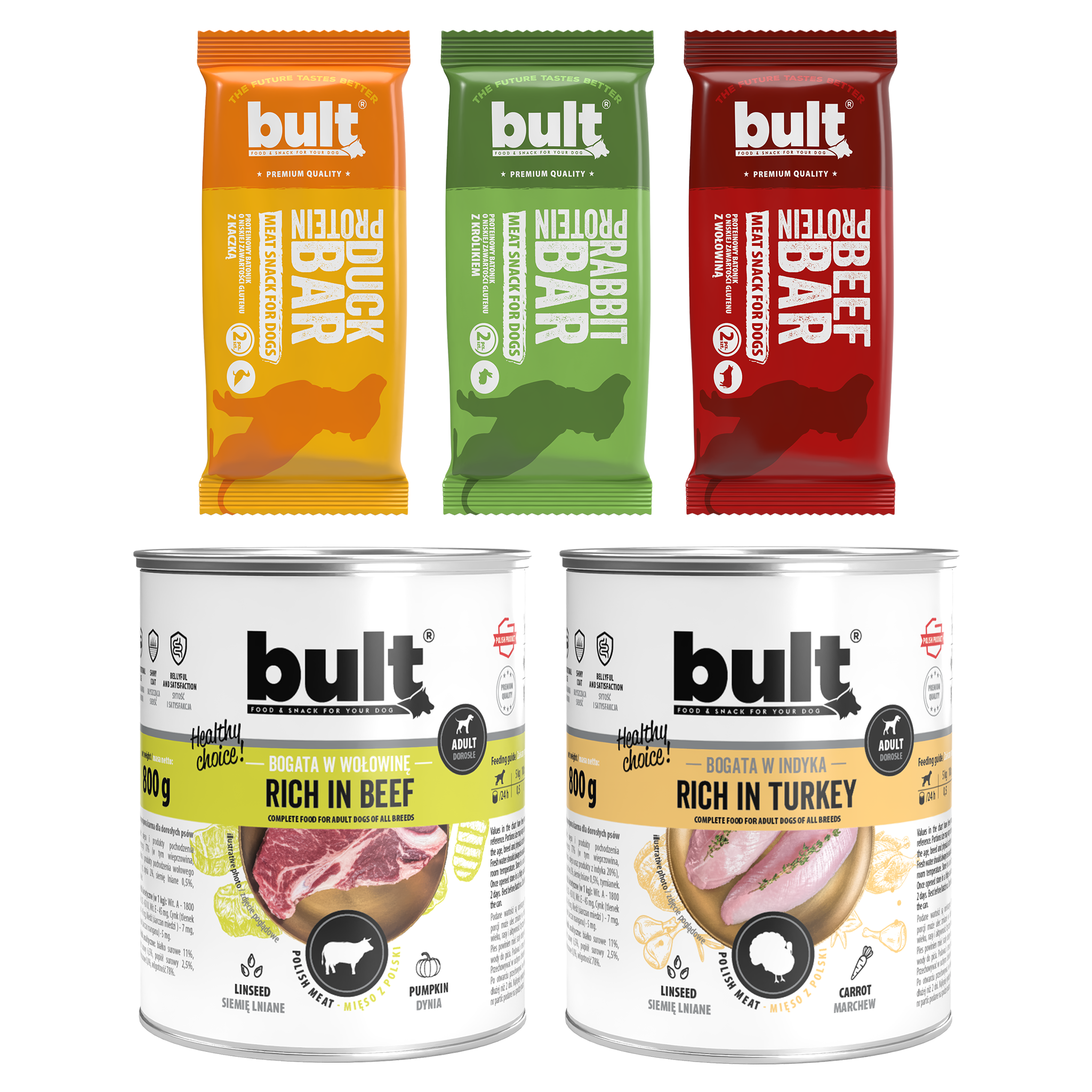 BULT Adventure Box XL miasto 3× Protein Bar + 2× puszka 800g