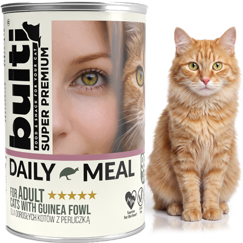 BULTI Daily Meal Adult mokra karma dla kota mix smaków, puszka 24 x 400g