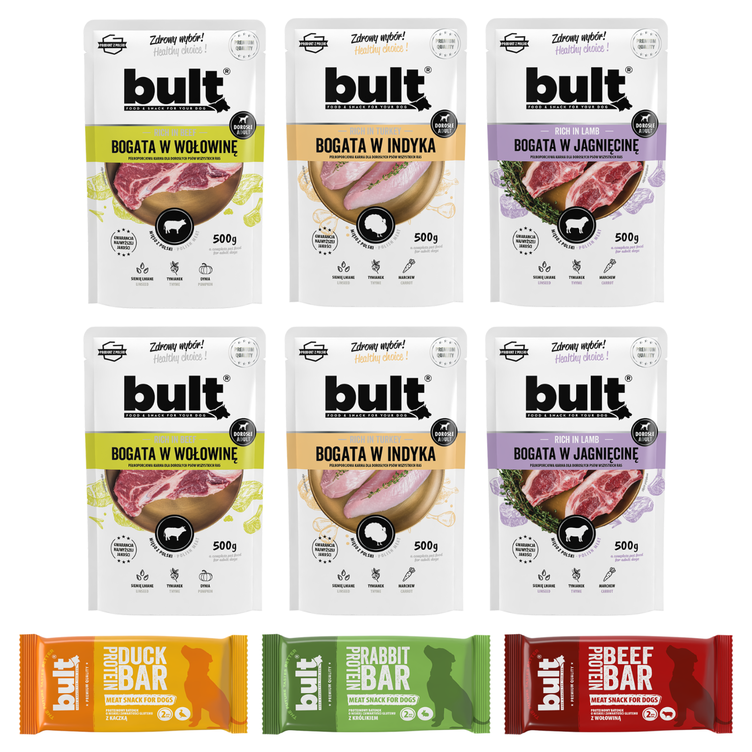 BULT Adventure Box Small miasto 3× Protein Bar + 6× saszetka 100g