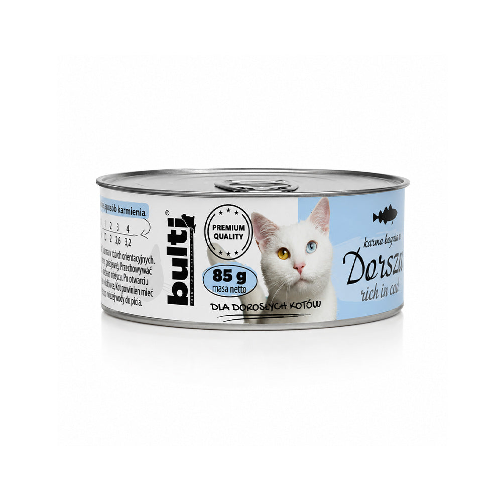 BULTI mokra karma dla kota Dorsz puszka 85g