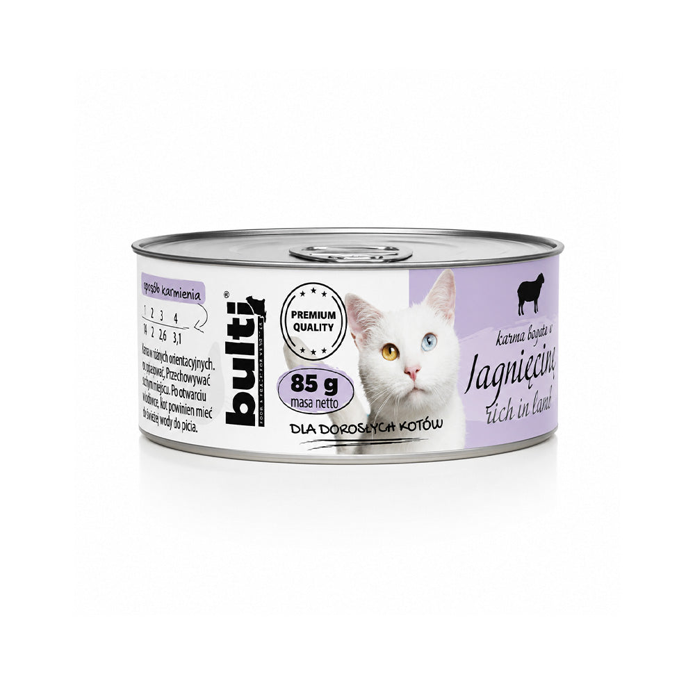 BULTI Nassfutter für Katzen Lammfleisch Dose 85g