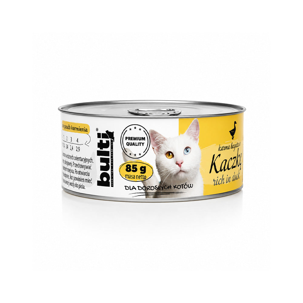 BULTI Nassfutter für Katzen Ente Dose 85g