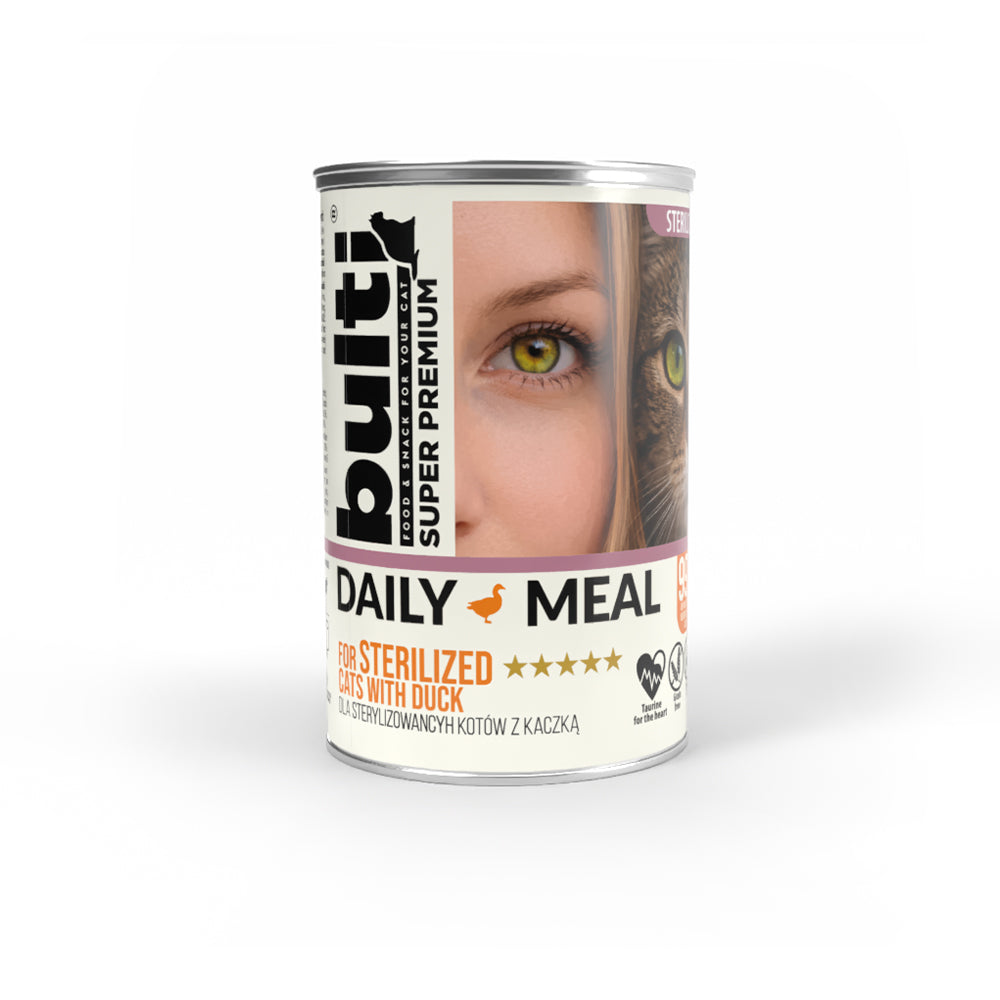 BULTI Daily Meal Sterilized mokra karma dla kota kaczka z kurczakiem 400 g