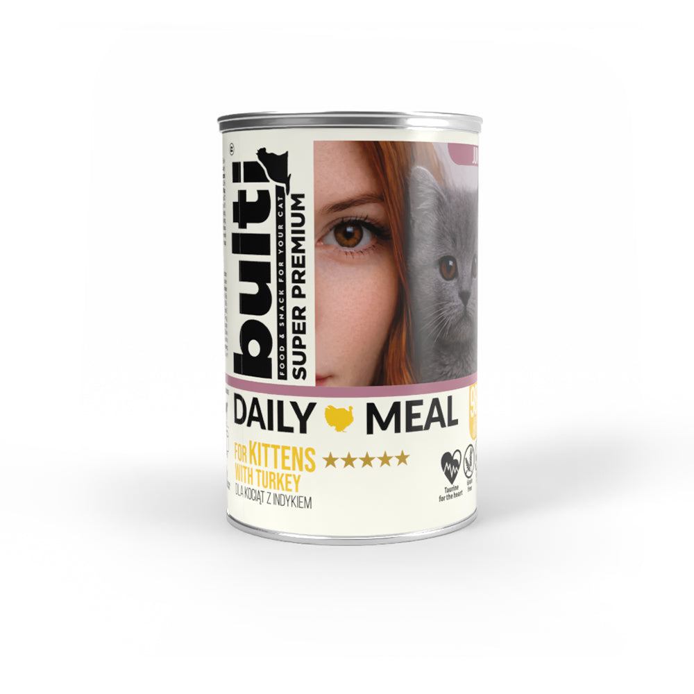 BULTI Daily Meal Kitten mokra karma dla kociąt indyk 400 g