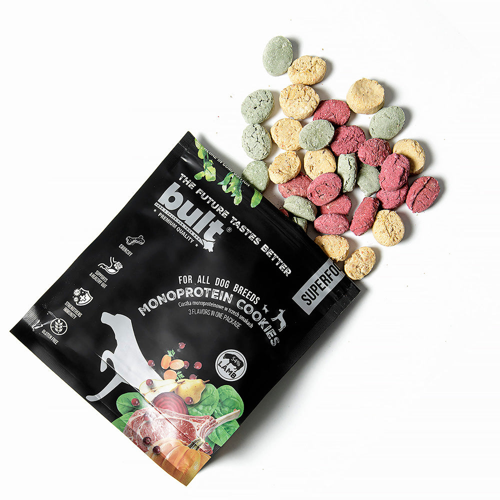BULT Superfoods przysmak dla psa ciastka monoproteinowe jagnięcina 300 g