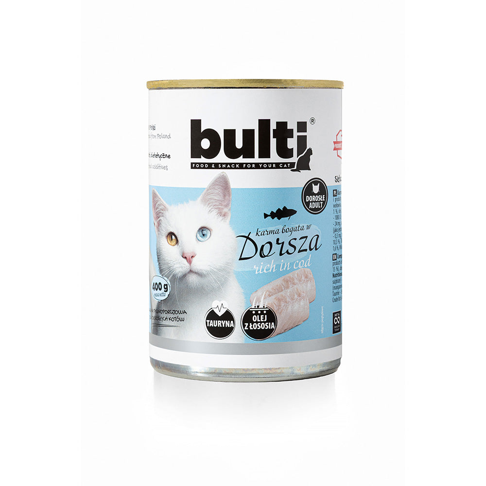 BULTI mokra karma dla kota dorsz, puszka