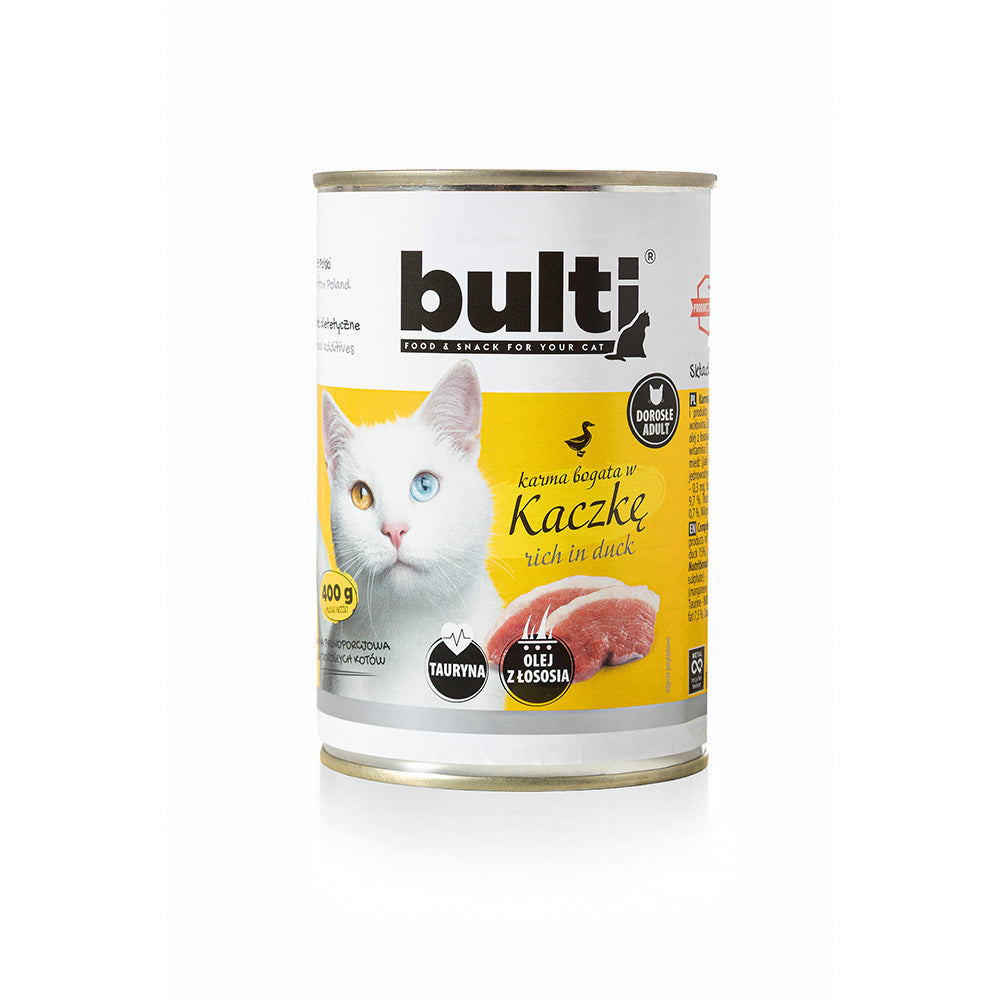 BULTI mokra karma dla kota kaczka, puszka