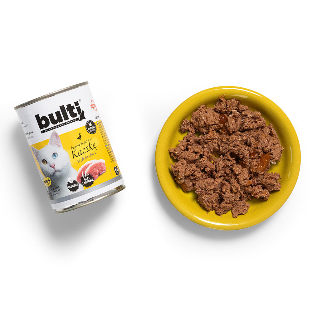 BULTI mokra karma dla kota kaczka, puszka