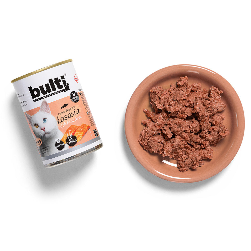 BULTI mokra karma dla kota łosoś, puszka