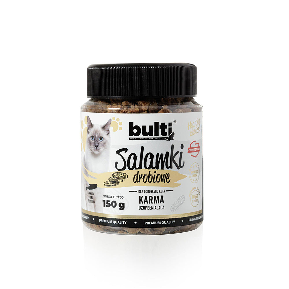 Kuracie salámky pre mačku