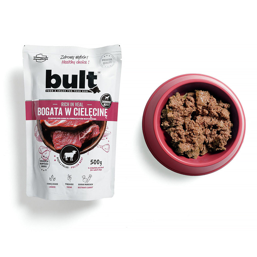 BULT mokra karma dla psa cielęcina, saszetka 500 g, pełnoporcjowa