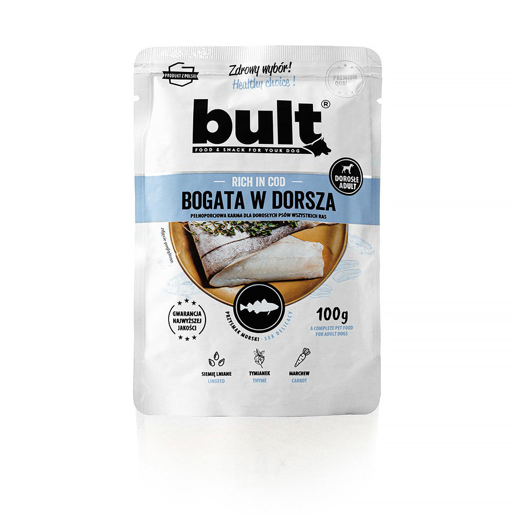 BULT mokra karma dla psa dorsz, saszetka, pełnoporcjowa