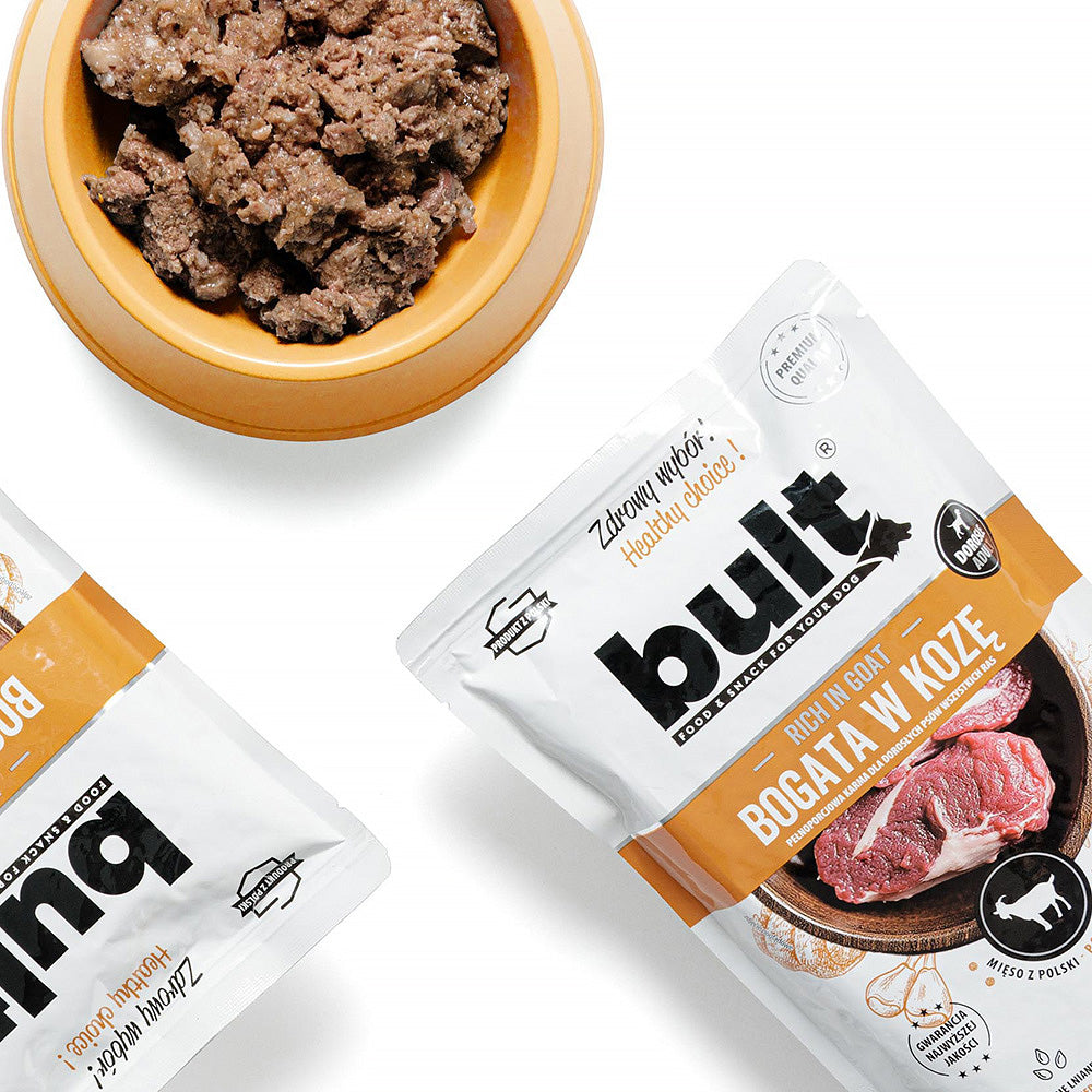 BULT mokra karma dla psa koza, saszetka 500 g, pełnoporcjowa