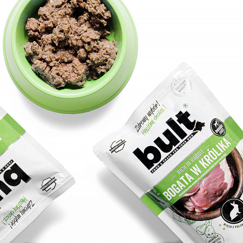 BULT mokra karma dla psa królik, saszetka 500 g, pełnoporcjowa