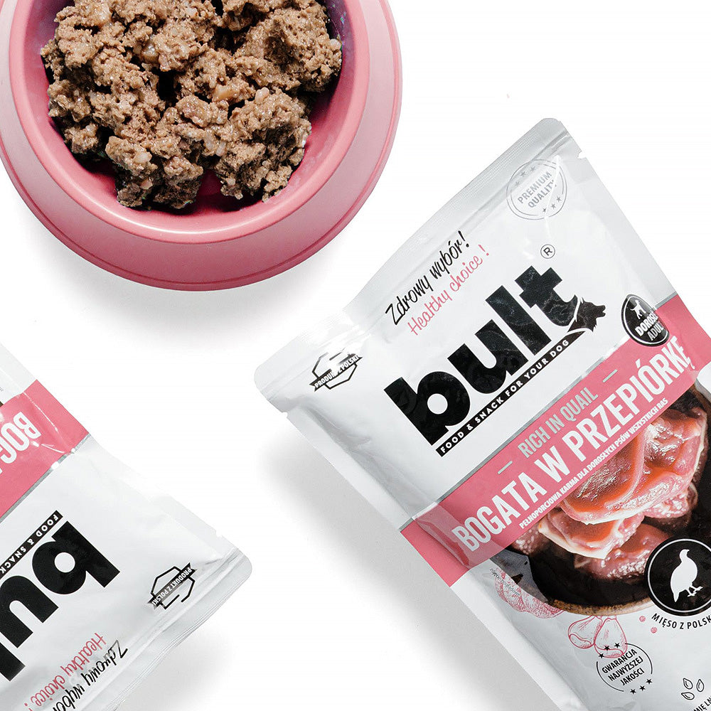 BULT mokra karma dla psa przepiórka, saszetka 500 g, pełnoporcjowa