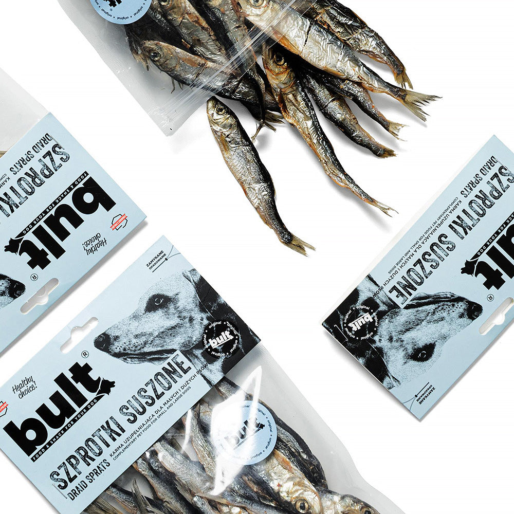 BULT gryzak naturalny dla psa szprotki suszone 150 g