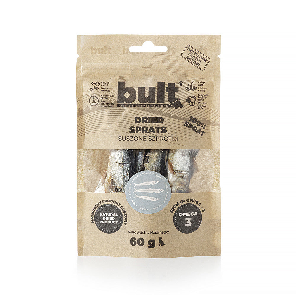 BULT gryzak naturalny dla psa suszone szprotki 60 g