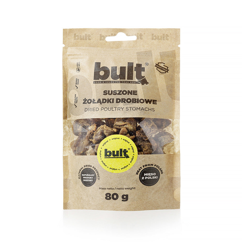 BULT gryzak naturalny dla psa żołądki drobiowe 80 g