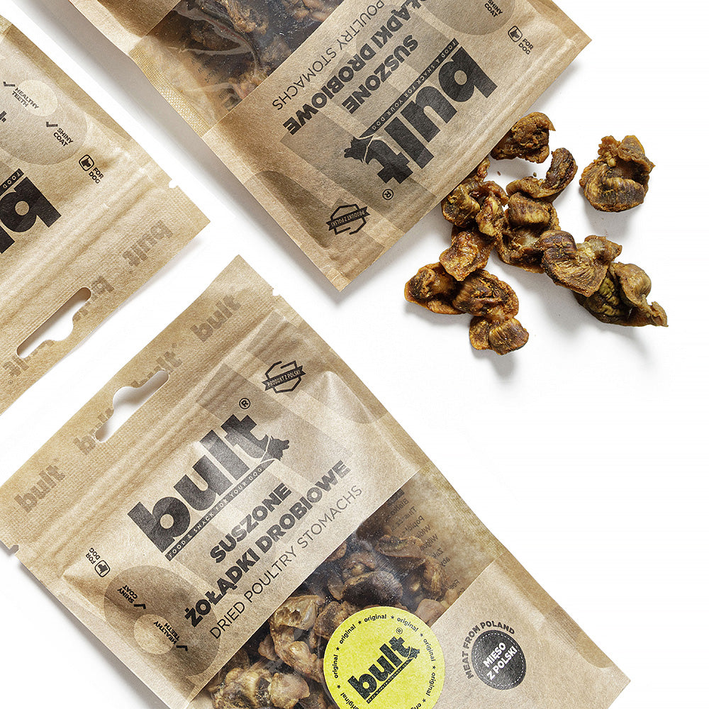 BULT gryzak naturalny dla psa żołądki drobiowe 80 g