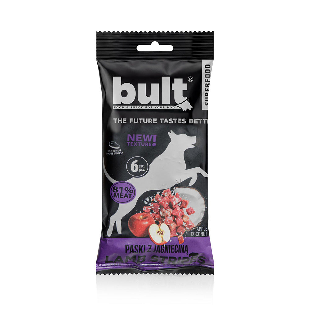 BULT Tasty Strips Superfoods dog treat lamb strips 6 pcs