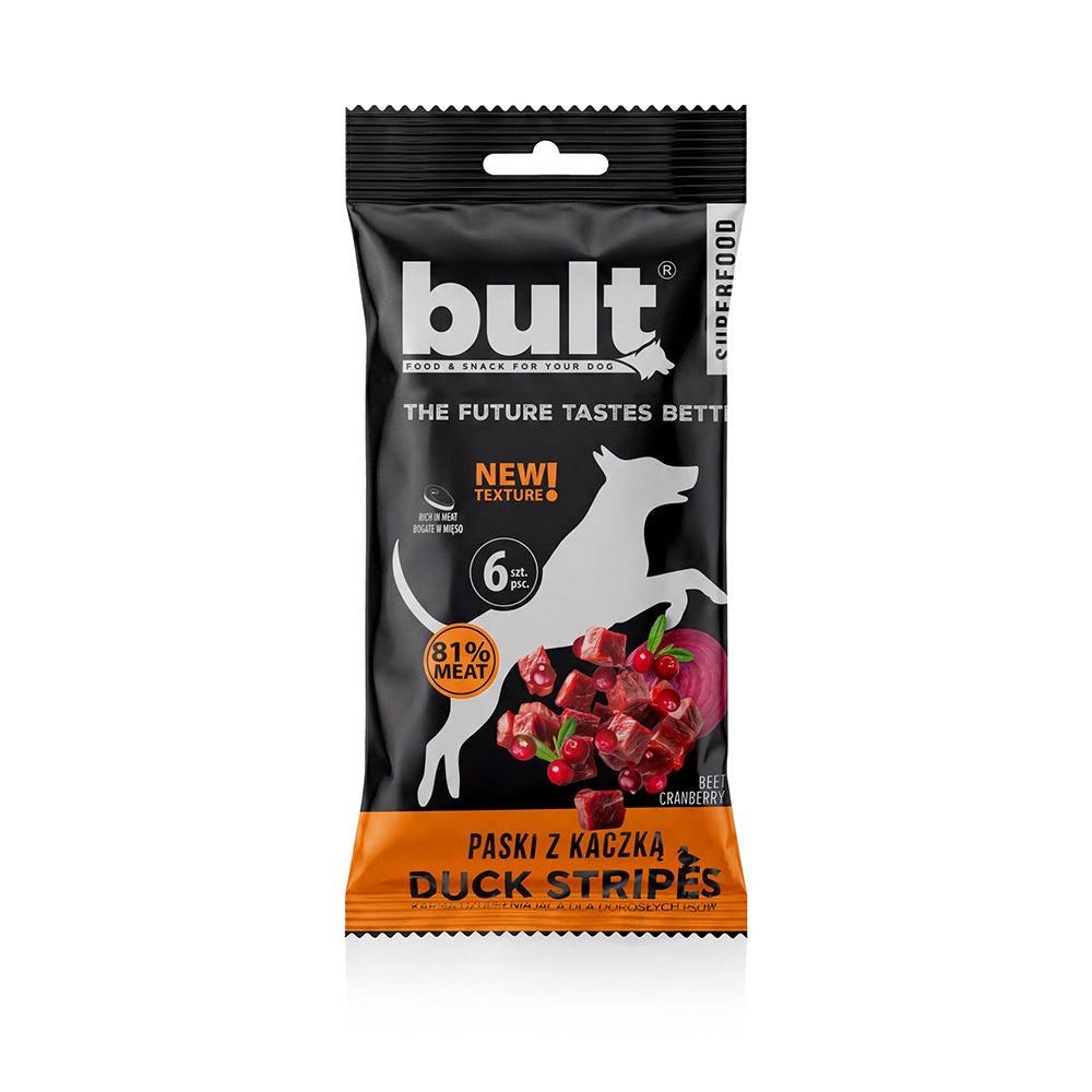 BULT Tasty Strips Superfoods dog treat duck strips 6 pcs