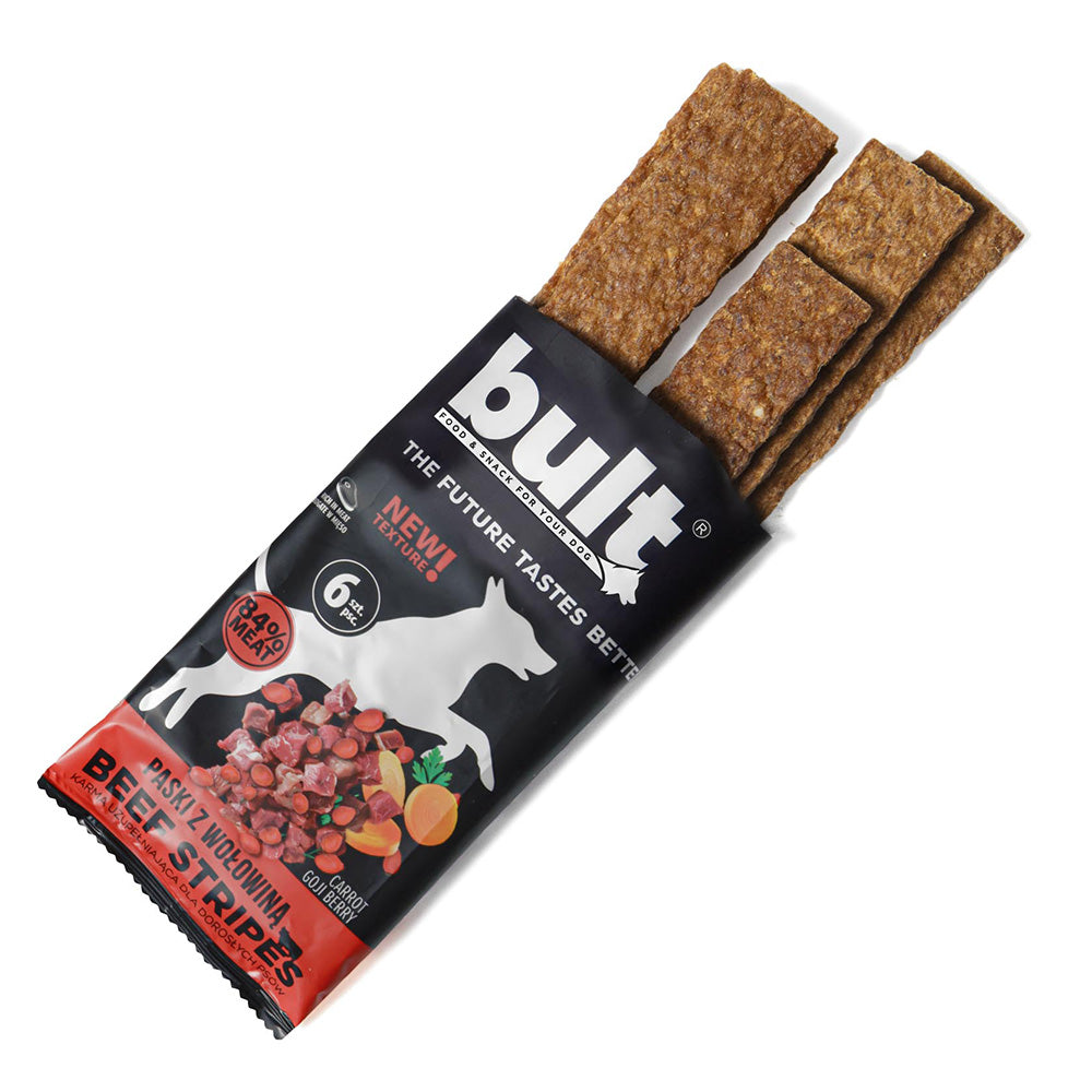 BULT Tasty Strips Superfoods dog treat beef strips 6 pcs