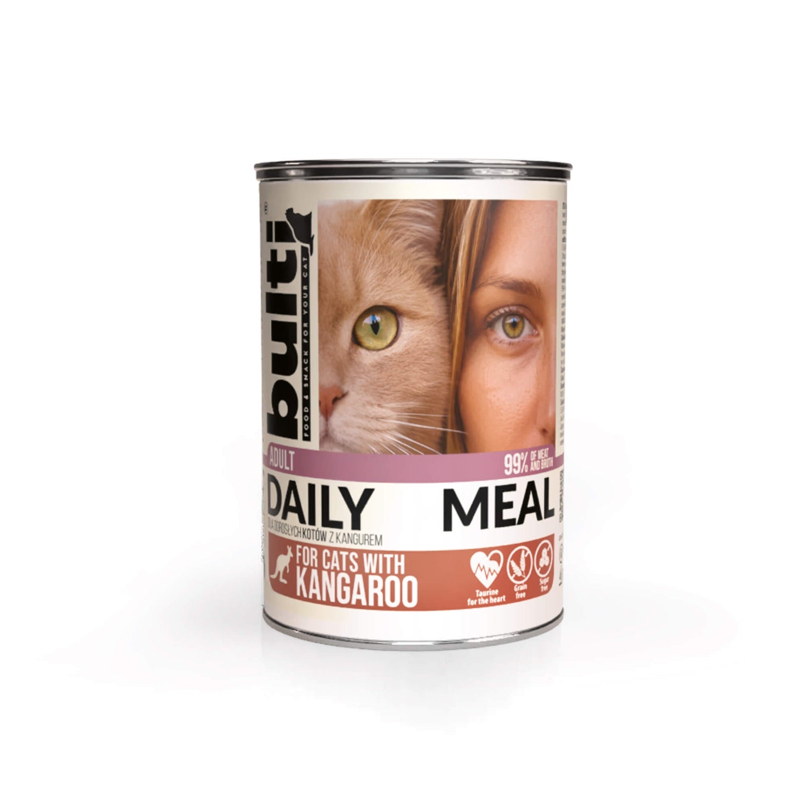 BULTI Daily Meal Adult hrană umedă pentru pisici, cangur, 400 g, completă