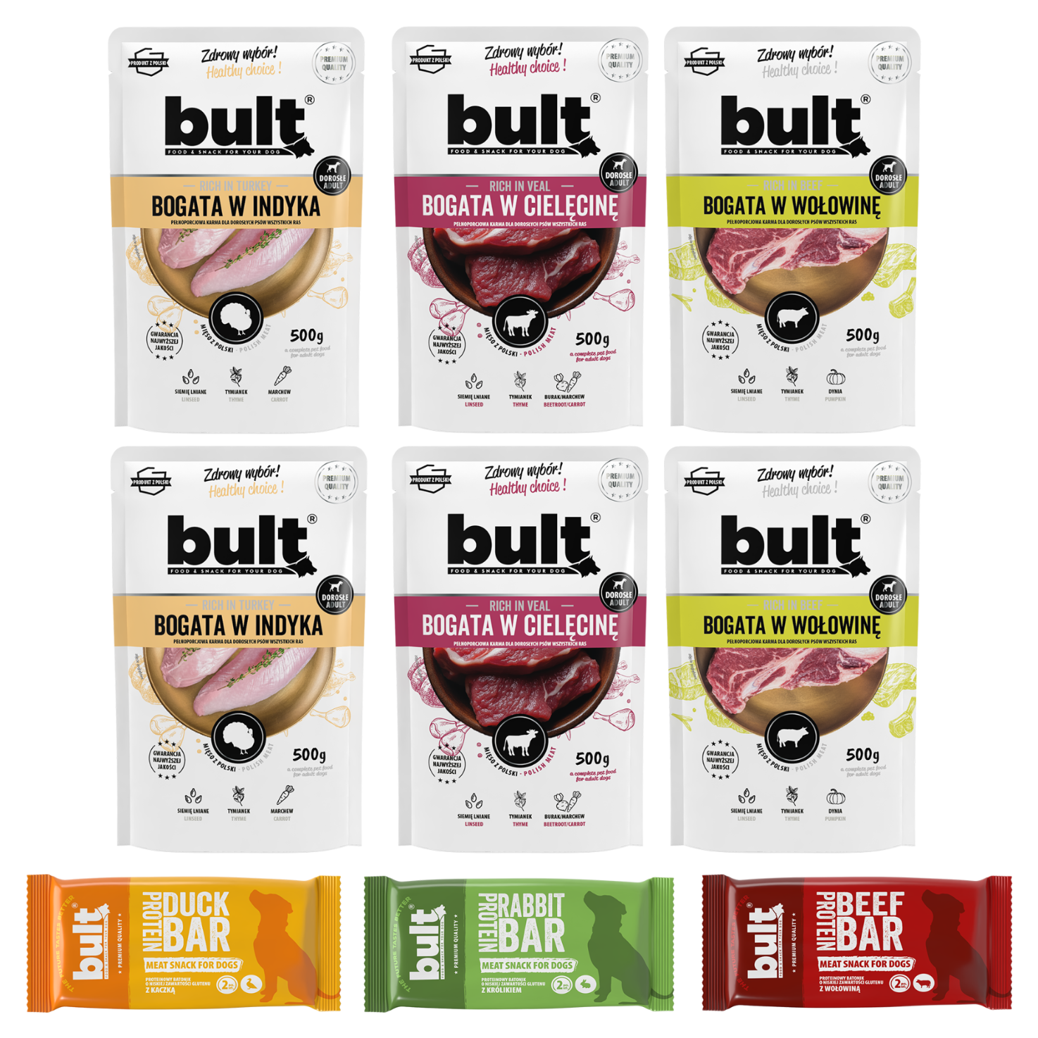 BULT Adventure Box Large miasto 3× Protein Bar + 6× saszetka 500g