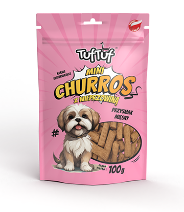 TUF TUF Mini Churros z wieprzowiną dla psa - naturalny przysmak